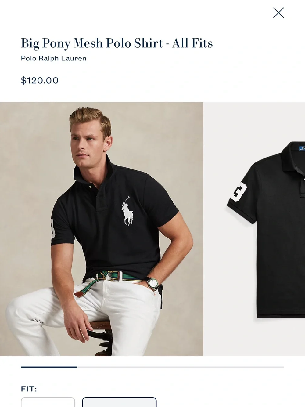 Polo by Ralph Lauren big pony mesh polo shirt